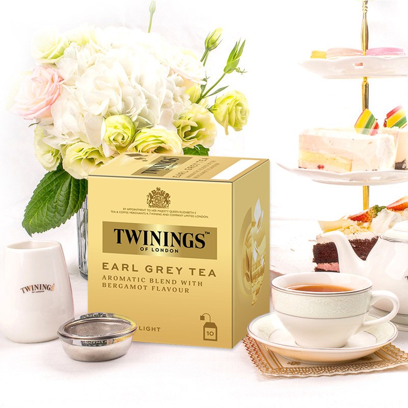 进口TWININGS川宁豪门伯爵红茶2g*10袋冲泡下午茶袋泡茶叶