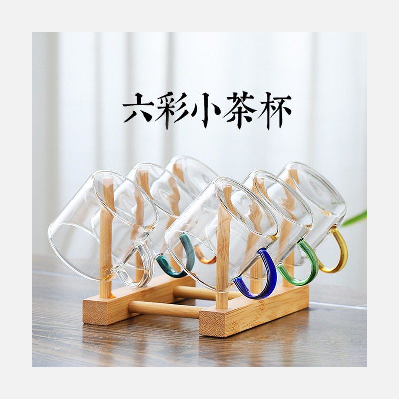六色耐热茶杯架 沥水收纳置物架