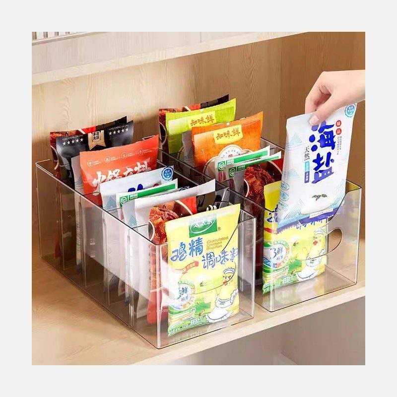 厨房调料置物架 分格可调 调味品收纳架